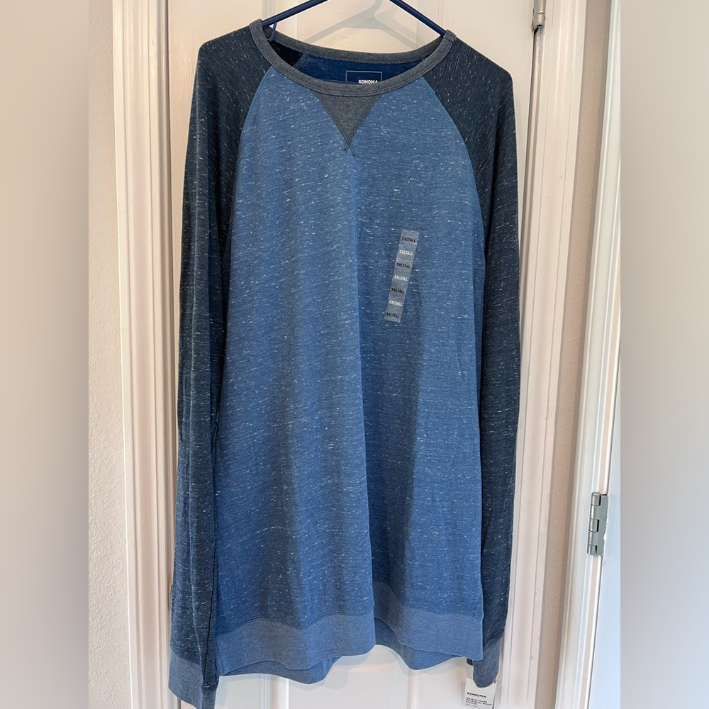Sonoma Blue Long Sleeve Raglan Shirt